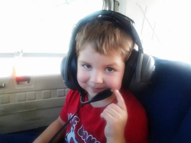 Levi in the Cockpit, fall 2015